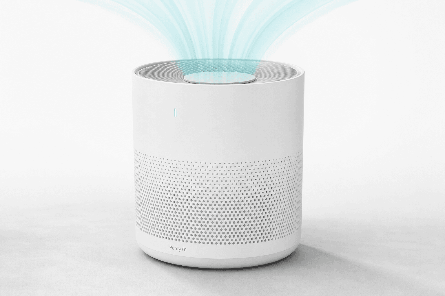 Purify 01 open-source air purifier product render